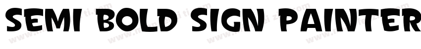 semi bold sign painter字体转换